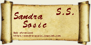 Sandra Šošić vizit kartica